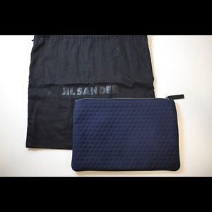 ($600->$150) Jil Sander Clutch Bag (Purple)